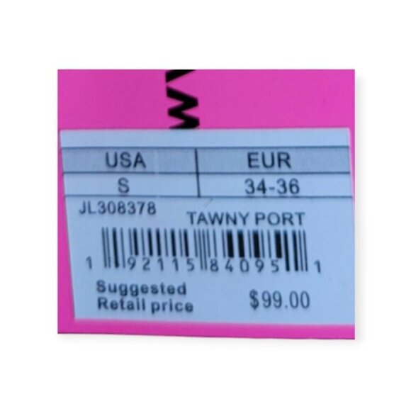 Betsey Johnson Metallic Rib Midi Dress Wine Size S - Picture 9 of 10